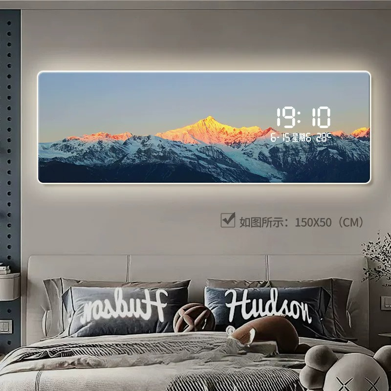 Lighting Home Decor Wall Clocks - with Date Stylish Clocks with Light