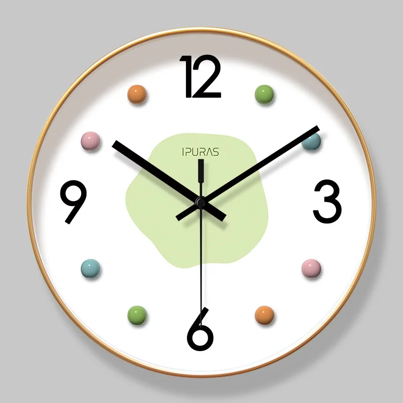 Lighting Home Decor Wall Clocks - 2026 New Light Luxury Nordic Wall
