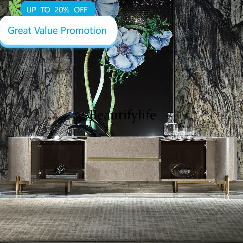 Lighting Decor Living Room - M178 Italian light luxury TV cabinet,