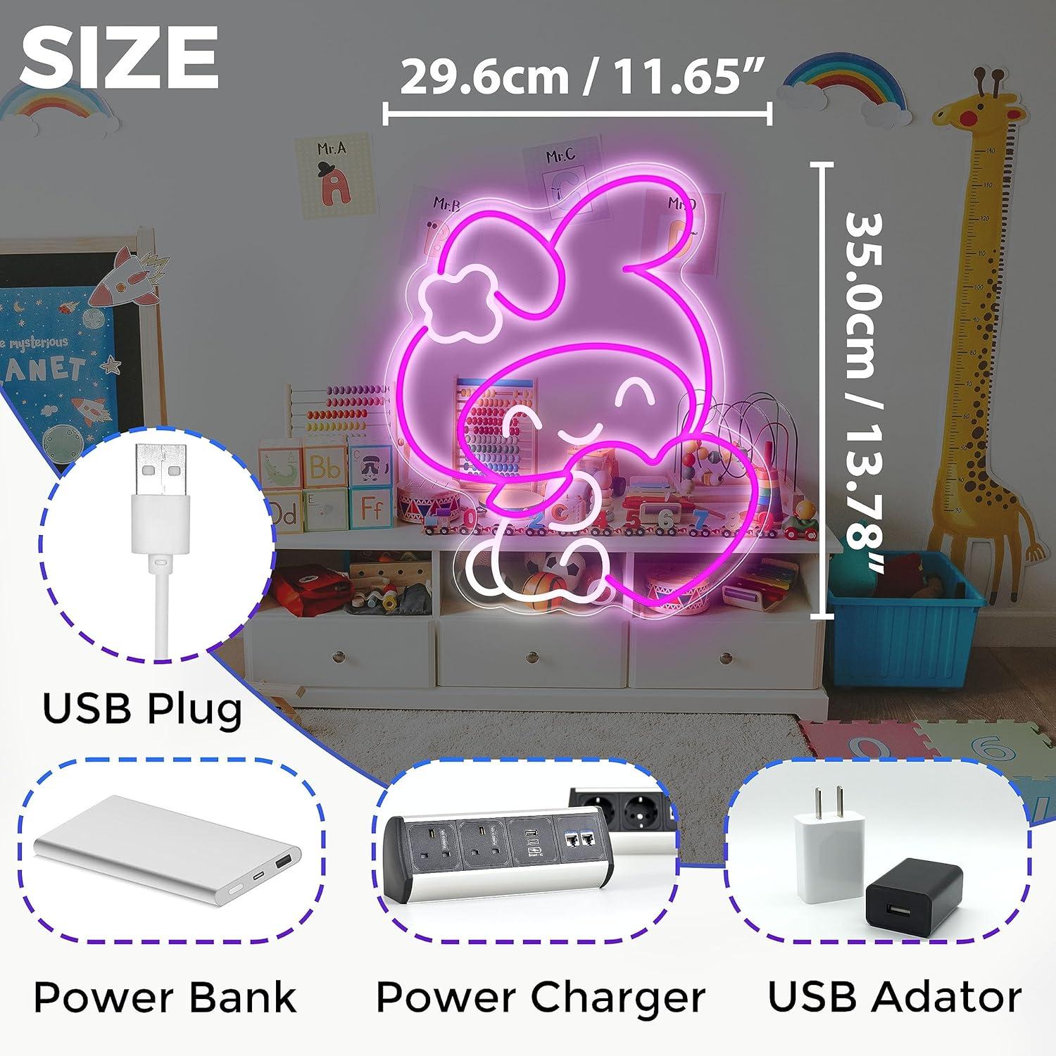 Anime Neon Sign Janpanese LED  - Lighting Decor Living Room review and price