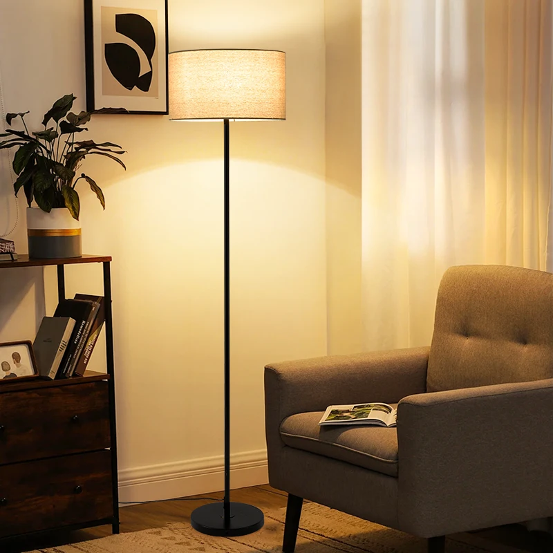 Modern Simple Cloth Led Floor  - Floor Lamp Tripod review and price