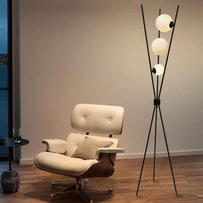 Tripod floor lamp moon design  - Floor Lamp Tripod review and price