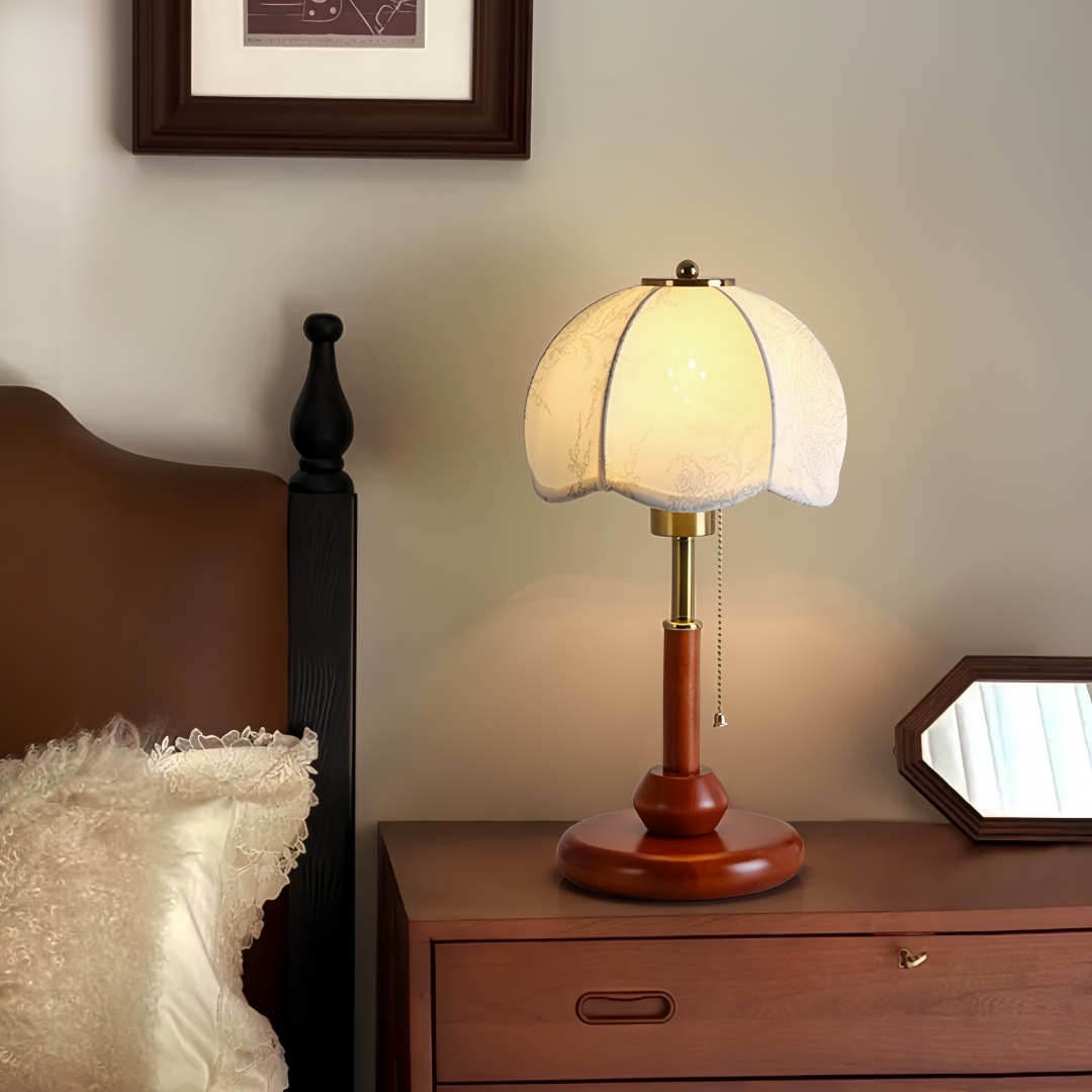 Vintage Scalloped Dome Table L - Room Decor Lighting Lamp review and price