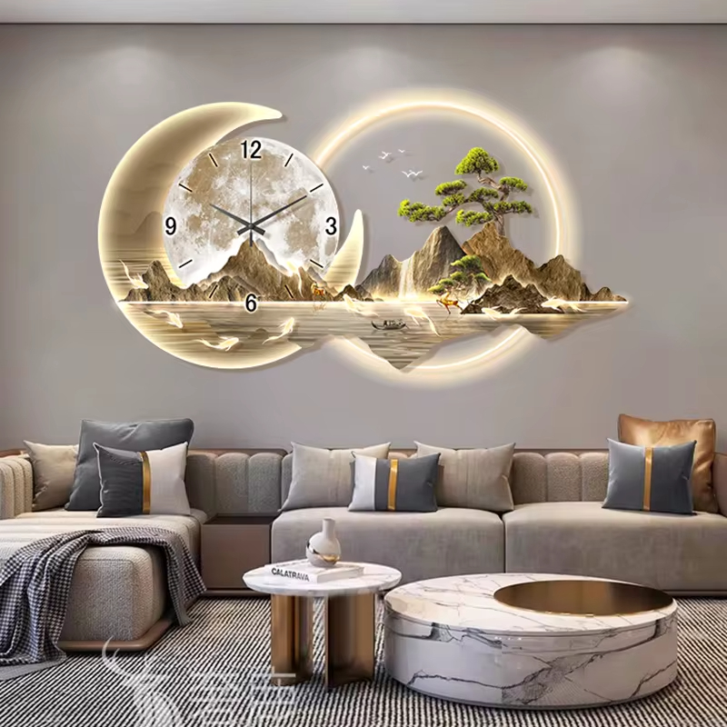 Fashion Luxury Clock Wall Chin - Lighting Home Decor Wall Clocks review and price