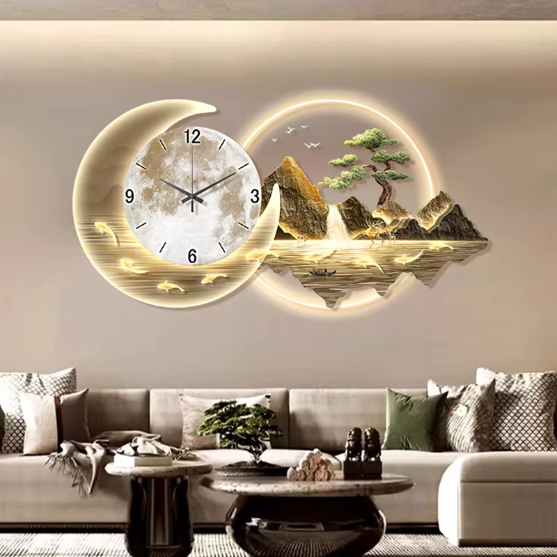 Fashion Luxury Clock Wall Chin - Lighting Home Decor Wall Clocks review and price