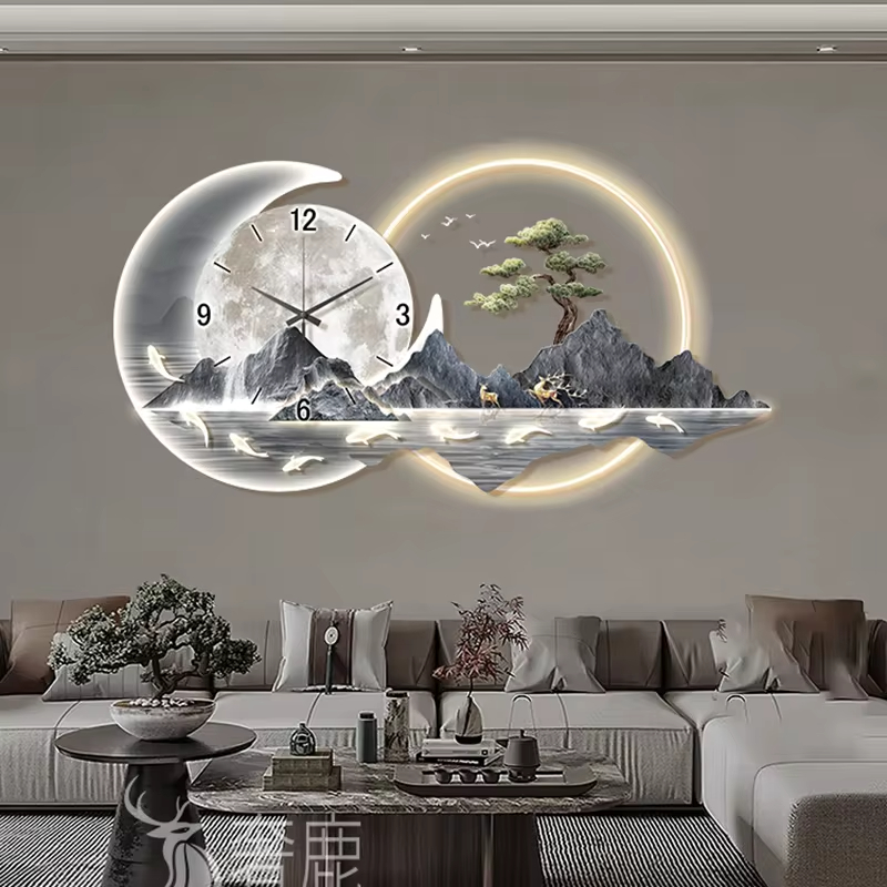 Fashion Luxury Clock Wall Chin - Lighting Home Decor Wall Clocks review and price