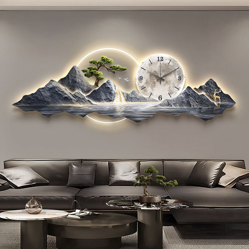 Living Room Wall Clocks Art Mu - Lighting Home Decor Wall Clocks review and price