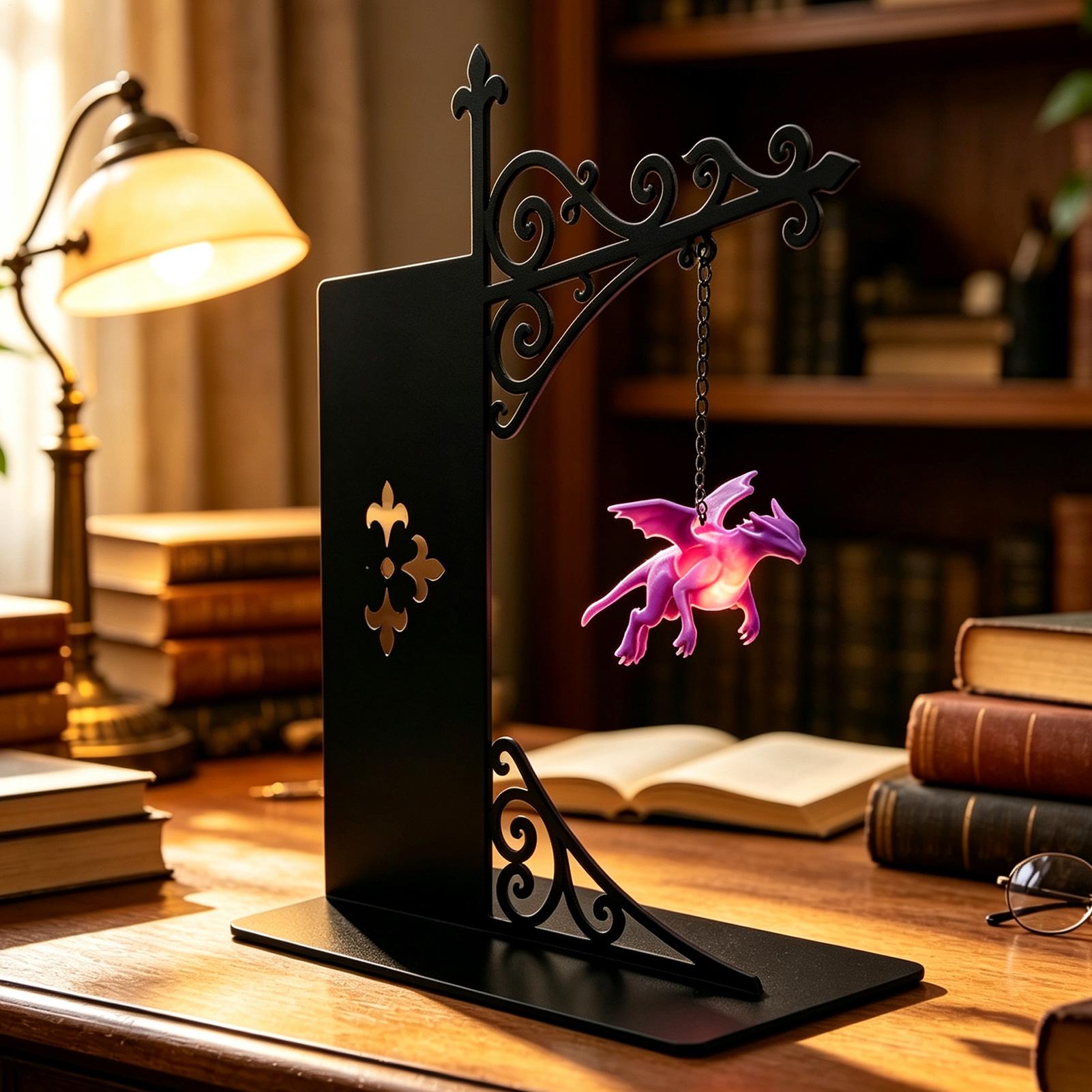 Unique Floating Dragon Bookshe - Unique Lighting Decor review and price