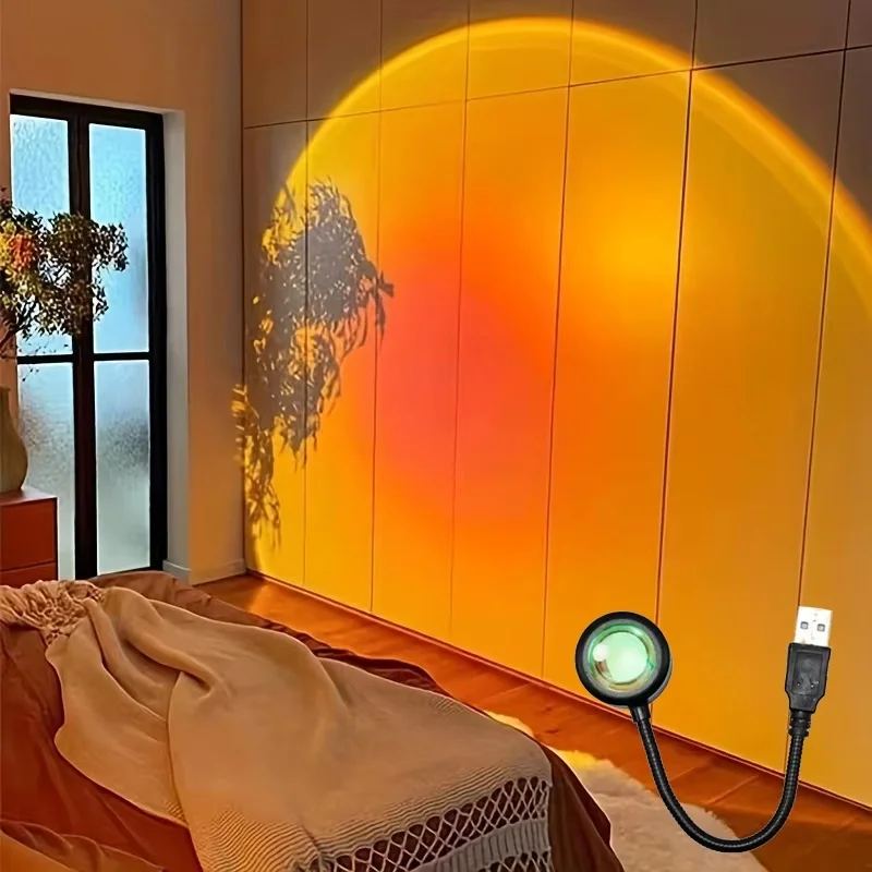Mini USB ED Sunset Lamp Nightl - Lighting Decor Living Room review and price
