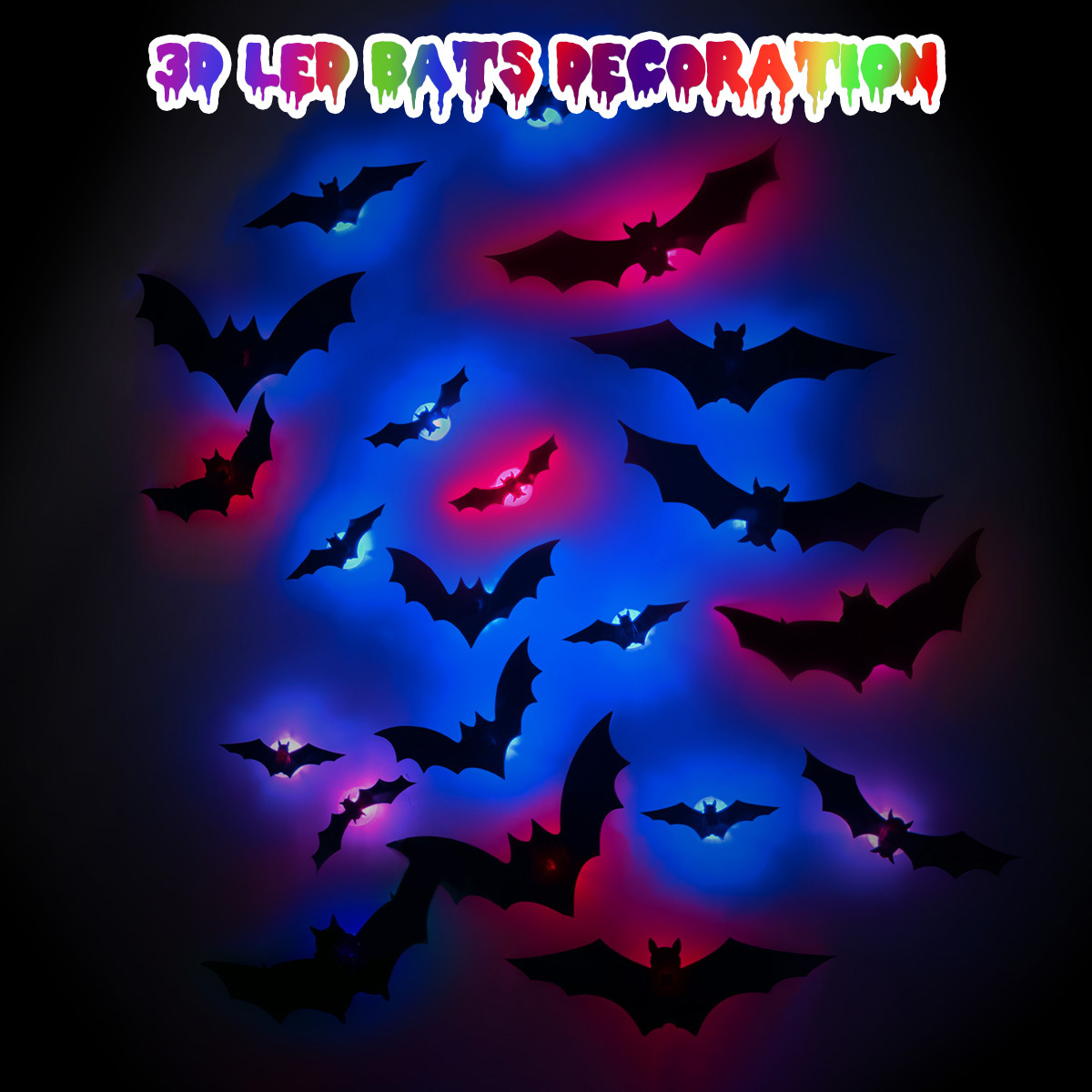 Generic Halloween 3D Bat Led W - Lighting Home Decor Products review and price